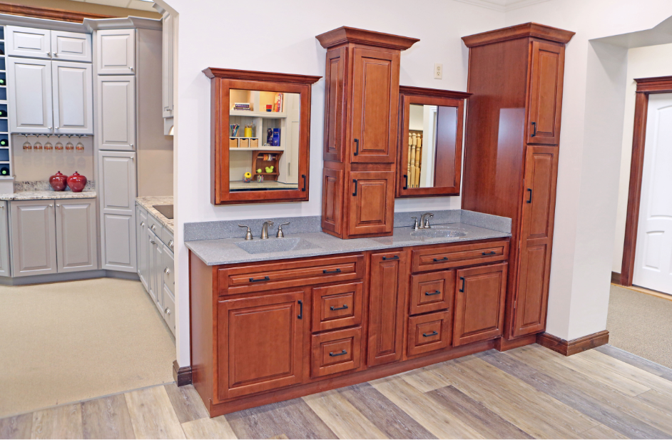 Moehl Millwork Showroom Photo with Sinks and Cabinets