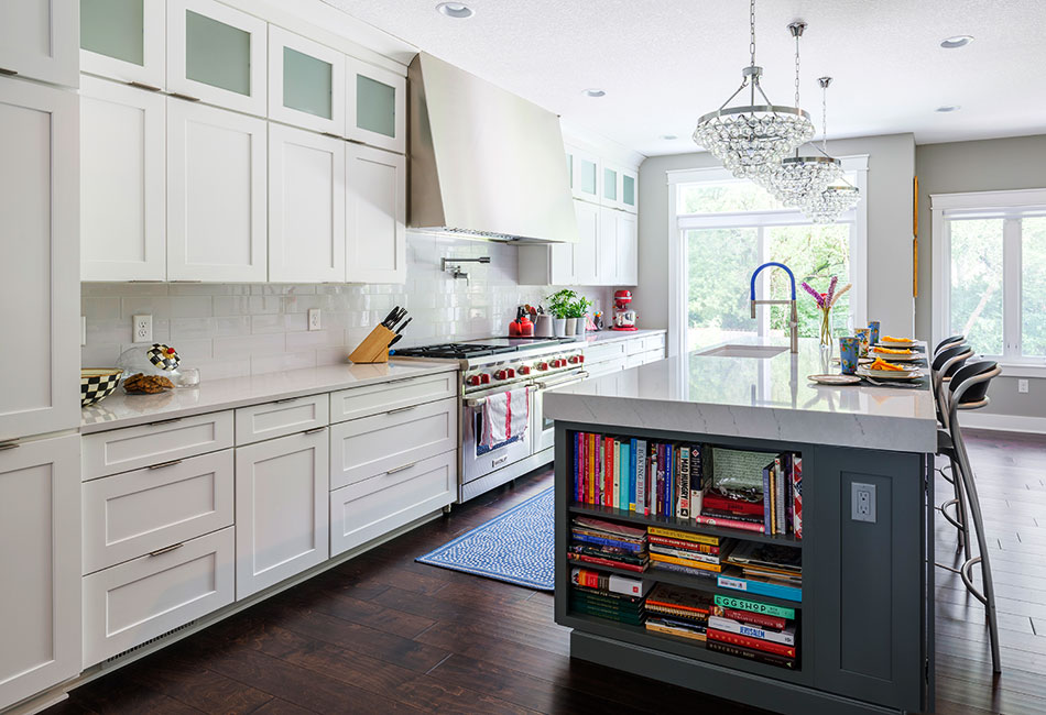 Moehl Millwork provided cabinets and countertops for this kitchen project.