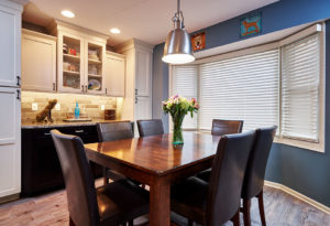 Moehl Millwork provided cabinets for this dining area.