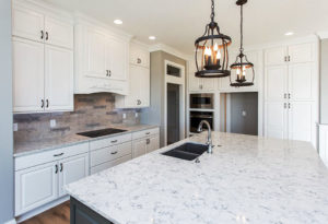 Moehl Millwork provided countertops and Bertch cabinets for this project.